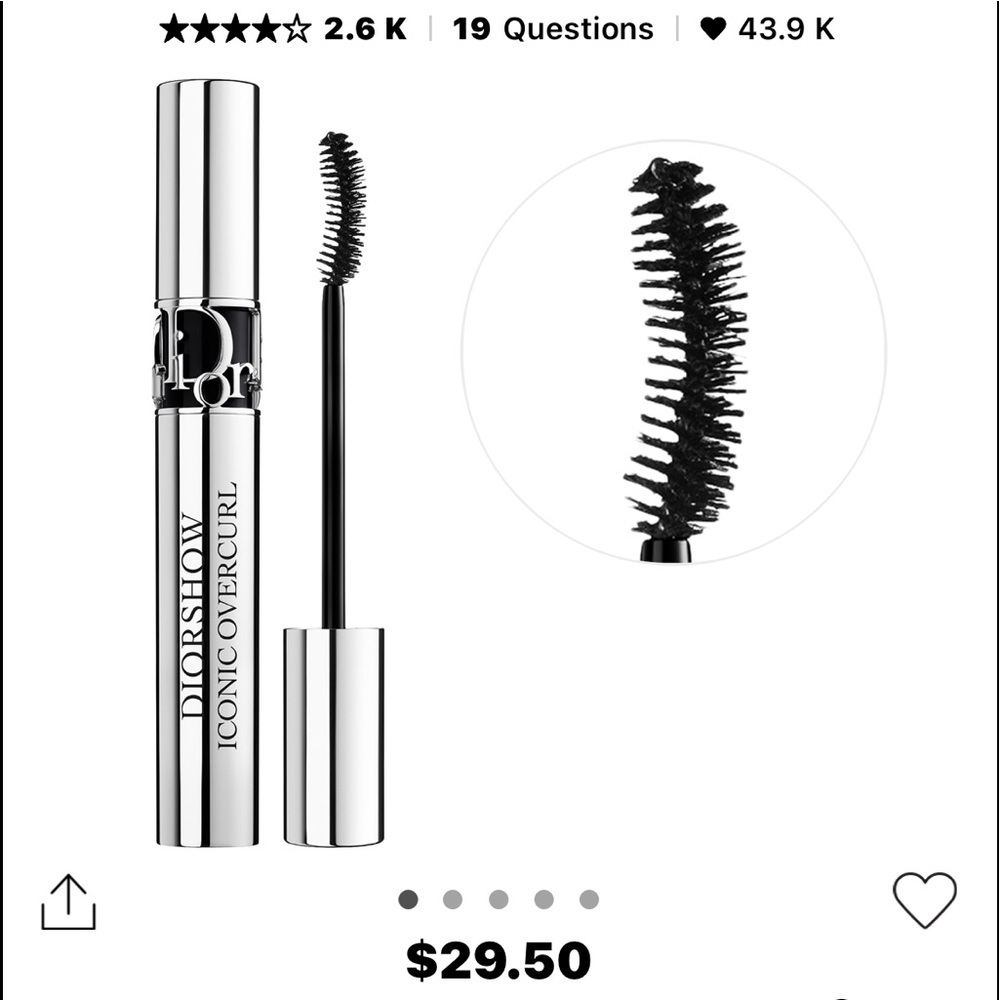 Dior - Full Size / NIB - Diorshow Overcurl Mascara in 090